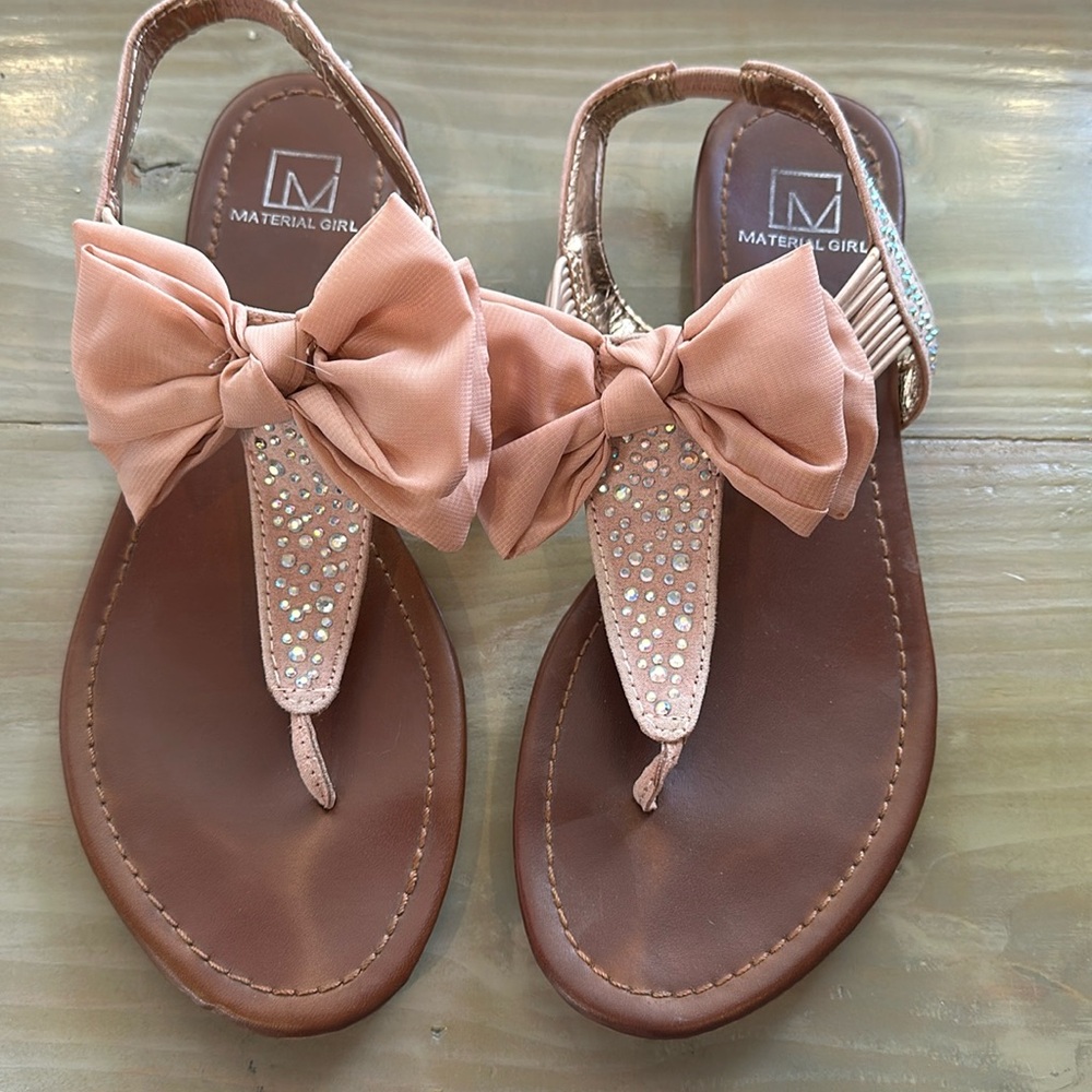 Material Girl bow sandals